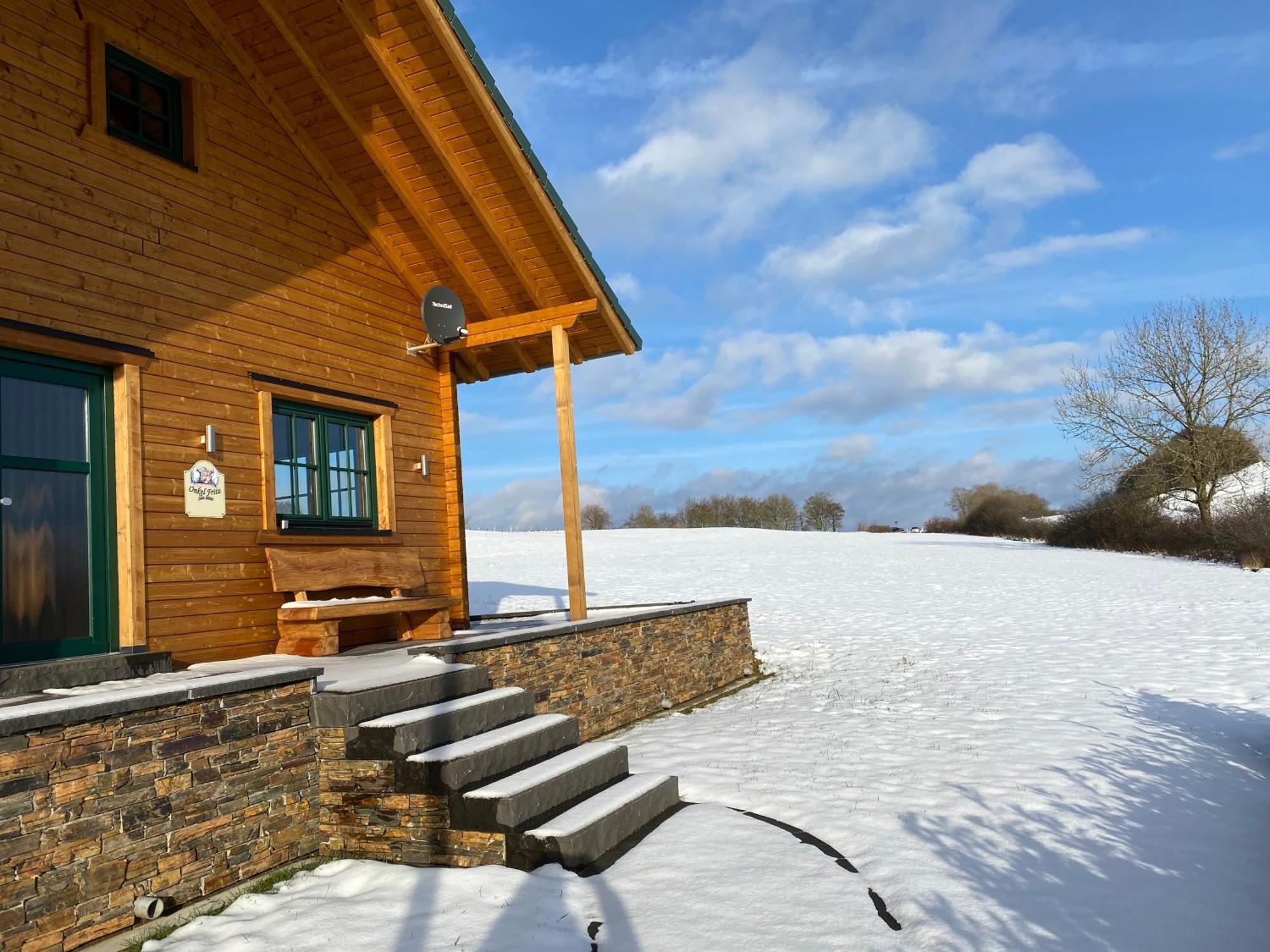 Holzhaus Onkel Fritz Mit Sauna Und Whirlwanne Esch  외부 사진